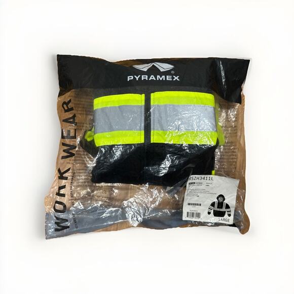 Pyramex High Visibility Insulated Bomber Winter Safety PARKA COAT - Picture 9 of 11